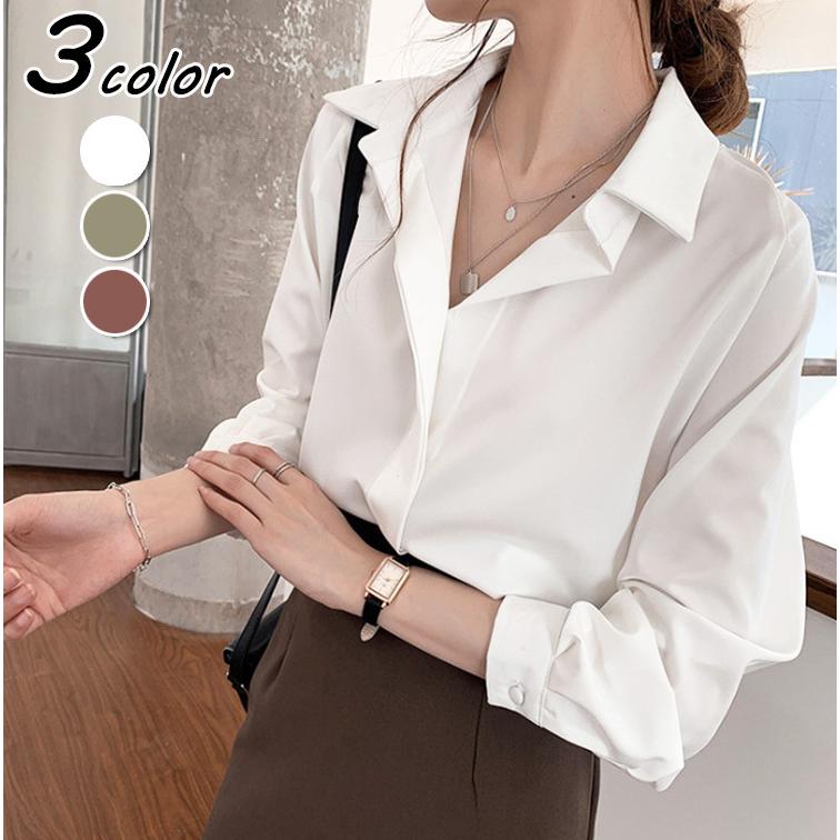 ブラウス レディース 40代 春夏新作 オシャレブラウス 白シャツ 長袖トップス 無地ブラウス 大人 通勤 ゆったり シャツ カジュアル韓国風 Uvカット大きいサイズ Y Fairyhouse 通販 Yahoo ショッピング