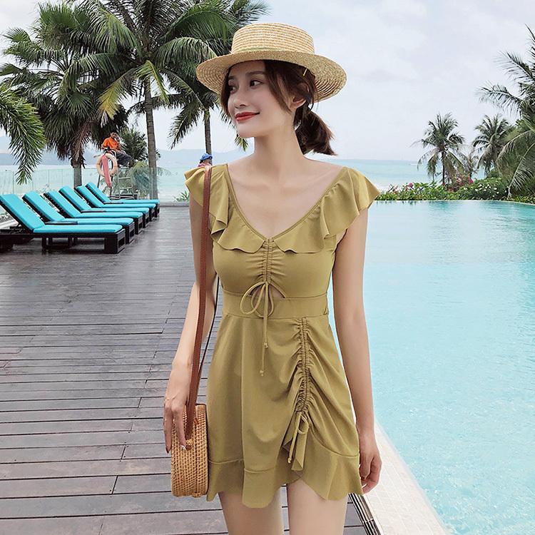 水着 レディース 体型カバー 水着ワンピース型 サロベット水着 黒フレア ショットパンツ 小胸バンドゥ 40代 オシャレ韓国風 スイムウェア ママ水着 学生 Y Fairyhouse 通販 Yahoo ショッピング