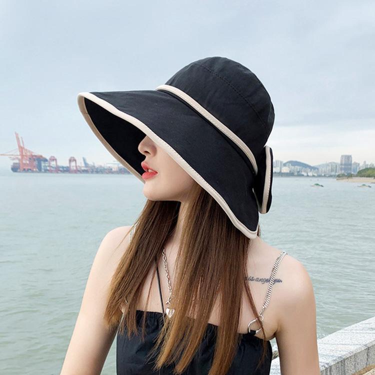 帽子 レディース Uvカットハット フィッシャーマンズハット リボン つば広 韓国 レディース 黒アウトドア 夏 ビーチ 日焼け防止 ぼうし 紫外線カット オシャレ Y Fairyhouse 通販 Yahoo ショッピング