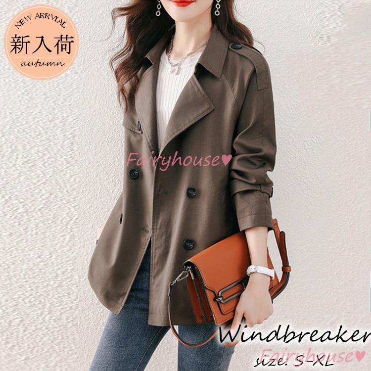 トレンチコート レディース 40代 ロショット丈ジャケットカーキ スプリングコート ダッフル 春コート 薄手アウター 秋服 カジュアル韓国風 バーカー 30代 50代 Y Fairyhouse 通販 Yahoo ショッピング