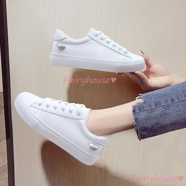 スニーカー レディース 白スニーカー 40代 シューズ スリッポン フラットシューズ 秋靴 レディーススニーカー 50代 厚底靴 歩きやすい Pu革 美脚 通勤 通学 Y2879 Fairyhouse 通販 Yahoo ショッピング