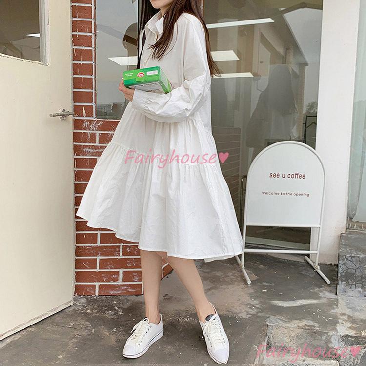 シャツワンピース レディース 40代 きれいめ 膝丈ワンピース 春夏 長袖  