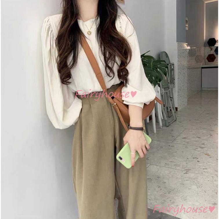 セットアップ レディース 40代 春夏 セットアップ通勤ol 長袖ブラウス ワイドパンツ ロング オシャレセットアップ 韓国風 ビジネス オフィス 着痩せ カジュアル Y2765 Fairyhouse 通販 Yahoo ショッピング