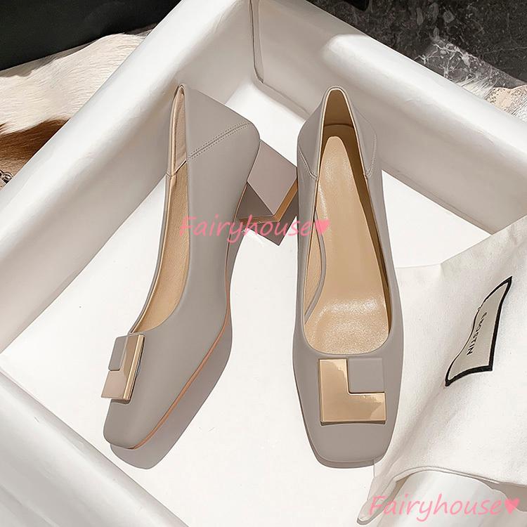 Sale パンプス スクエアトゥ シューズ レディース 春夏 太めヒールパンプス ハイヒール 美脚 履きやすい 痛くない 靴 オフィス 通勤通学 オシャレ40代50代30代 Commerces Boutique