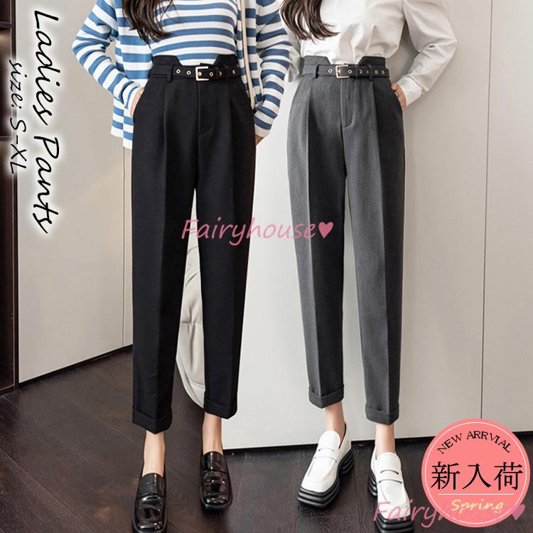 スラックスパンツ レディース 九分丈 通勤 黒スラックス ストレートズボン ボトムス 大きいサイズパンツ ビジネス おしゃれ オフィス フォーマル 通勤ol 着痩せ Y2264 Fairyhouse 通販 Yahoo ショッピング