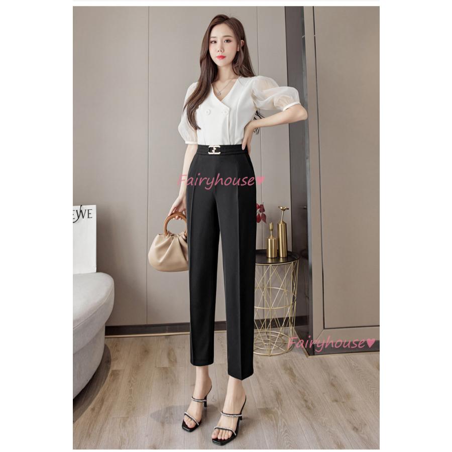 好評受付中 スラックスパンツ レディース 九分丈 通勤 黒スラックス ストレートズボン ボトムス 大きいサイズパンツ ビジネス おしゃれ オフィス フォーマル 通勤ol 着痩せ Simbcity Net