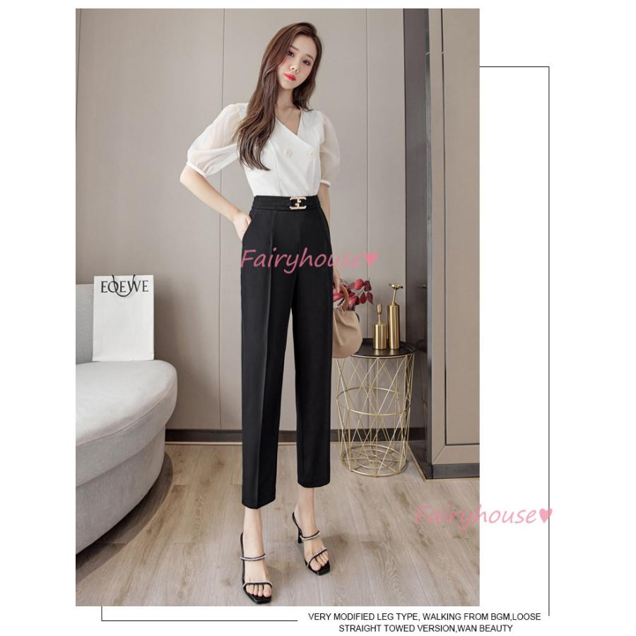 好評受付中 スラックスパンツ レディース 九分丈 通勤 黒スラックス ストレートズボン ボトムス 大きいサイズパンツ ビジネス おしゃれ オフィス フォーマル 通勤ol 着痩せ Simbcity Net