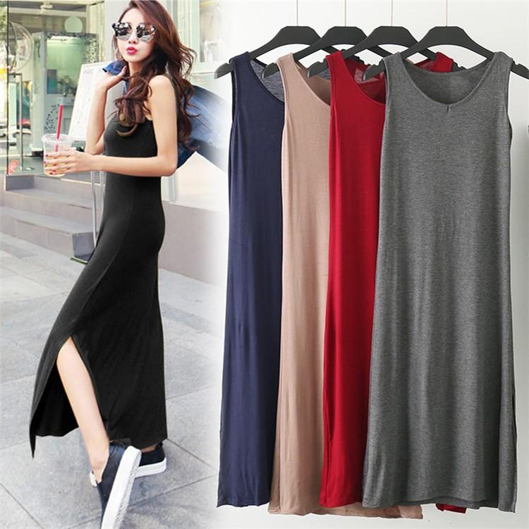 ワンピース レディース マキシ丈ワンピース 夏 半袖 ノースリーブ ワンピース 無地 きれいめ ロング丈 40代 ルームウェア マタニティ オシャレ 韓国風 全5色 Y Fairyhouse 通販 Yahoo ショッピング