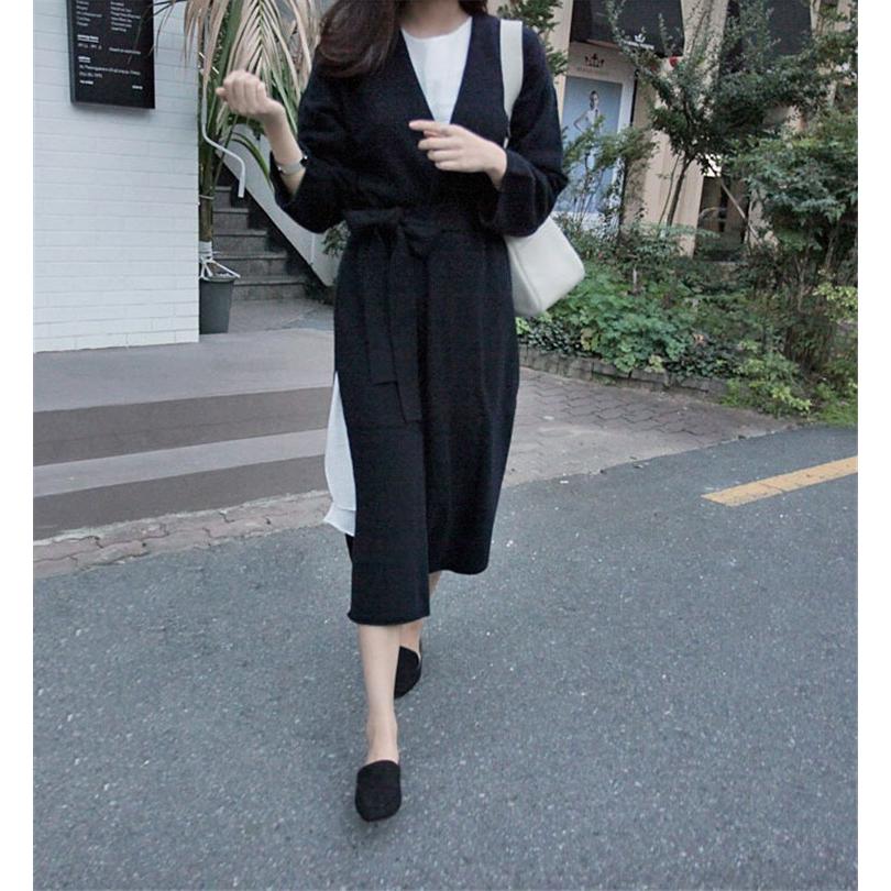 コート カーディガン レディース がいとう コート ニットワンピース セーター メリヤス 秋冬 40代 無地 ロング丈 暖かい ベルト付き アウター オシャレ Y Fairyhouse 通販 Yahoo ショッピング