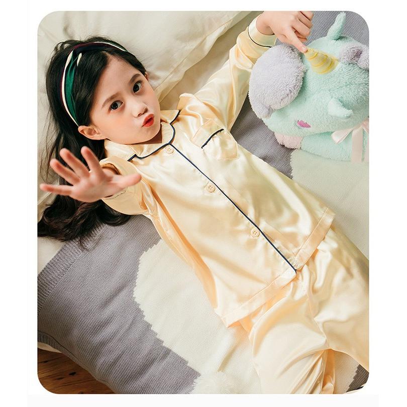 子供パジャマ キッズパジャマ 春秋 女の子 可愛い キッズパジャマセット 2点セット 長袖 開襟パジャマ カジュアルキッズウエア 子とも服 子とも パジャマ 3色 Y Fairyhouse 通販 Yahoo ショッピング