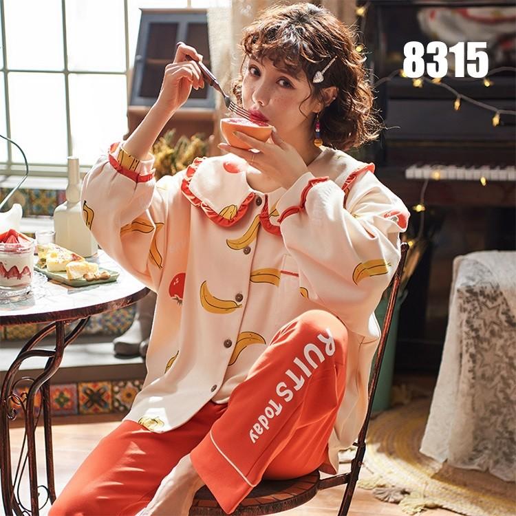 パジャマ レディース 春秋 セットアップ 2点セット 上下セット 部屋着 レディース ルームウエア 長袖パジャマ 寝巻き 果物柄 ゆったり 安い 可愛い 5色 Y Fairyhouse 通販 Yahoo ショッピング