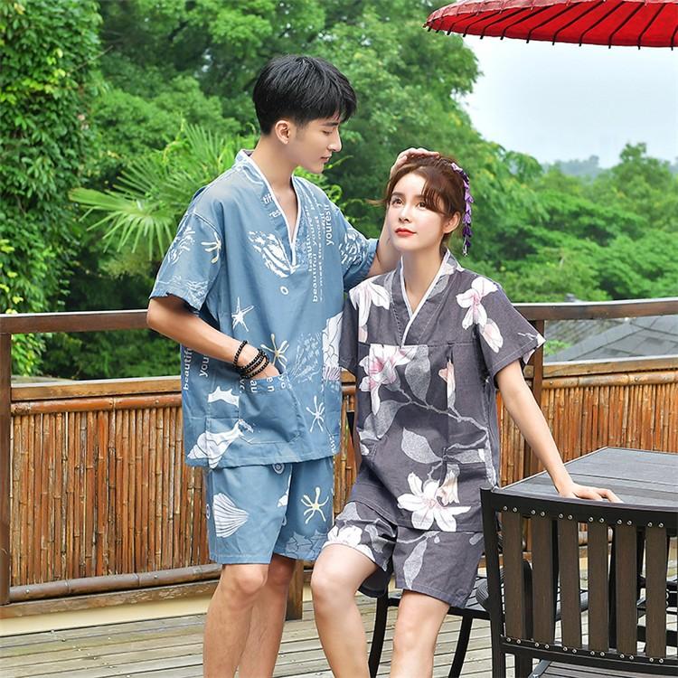 パジャマ 浴衣 和服 綿100 春秋夏ルームウェア ペアパジャマ半袖 パジャマペアルックお揃いレディースメンズ ギフト プレゼント カップル 上下セット Y Fairyhouse 通販 Yahoo ショッピング