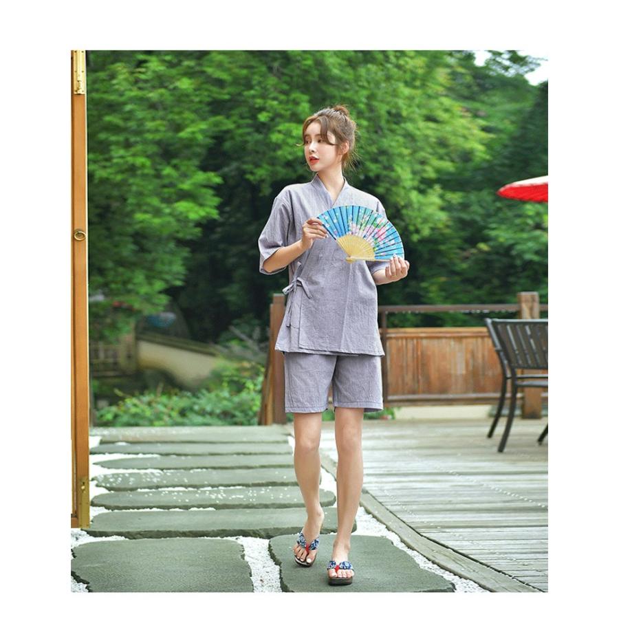 パジャマ 浴衣 和服 綿100 春秋夏ルームウェア ペアパジャマ半袖 パジャマペアルックお揃いレディースメンズ ギフト カップル 上下セット 汗で蒸す Y Fairyhouse 通販 Yahoo ショッピング