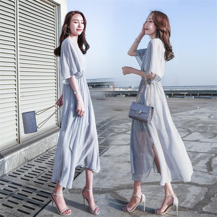 ワンピース レディース 40代 春夏 マキシ丈ワンピース きれいめ 大きいサイズ シルク風 半袖 無地 マキシ丈ワンピース 通勤 着痩せ ロング 結婚式 オシャレ Y Fairyhouse 通販 Yahoo ショッピング