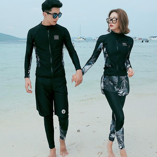 ラッシュガード ペア ペアルック レディース 上下セット ラッシュガード メンズ 長袖 おすすめ ラッシュガード カップル レギンス ダイビング 水着 Y Fairyhouse 通販 Yahoo ショッピング
