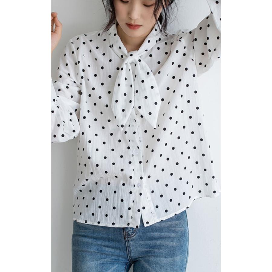 シャツ ブラウス レディース おしゃれ トップス とろみシャツ 水玉 可愛い ブラウス 長袖 ゆったり 体型カバー 秋ブラウス 着痩せ 通勤 Ol Y Fairyhouse 通販 Yahoo ショッピング