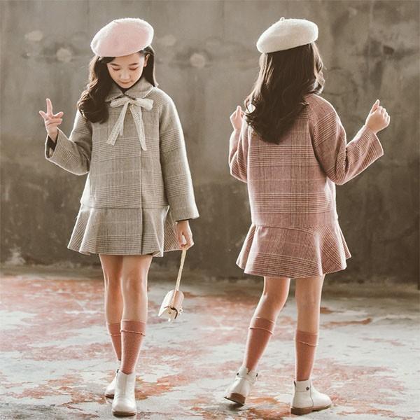 子供服 女の子 子供コート キッズ ジュニア アウター 長袖 秋冬 厚手 新品 可愛い 学生 防寒 87 Off お出かけ 冬コート シンプル 通学着 暖かい