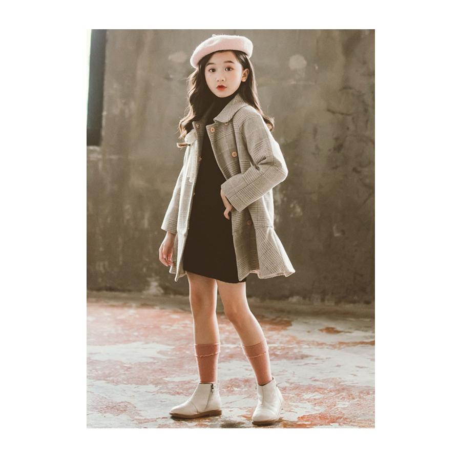 子供服 女の子 子供コート キッズ ジュニア アウター 長袖 秋冬 厚手 新品 可愛い 学生 防寒 87 Off お出かけ 冬コート シンプル 通学着 暖かい
