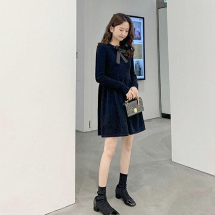 ニットワンピース レディース 40代 秋冬 ニットワンピース きれいめ ショート丈 上品 ニットチュニック 長袖セーター 無地 Aライン 結婚式ドレス 4色 Y Fairyhouse 通販 Yahoo ショッピング