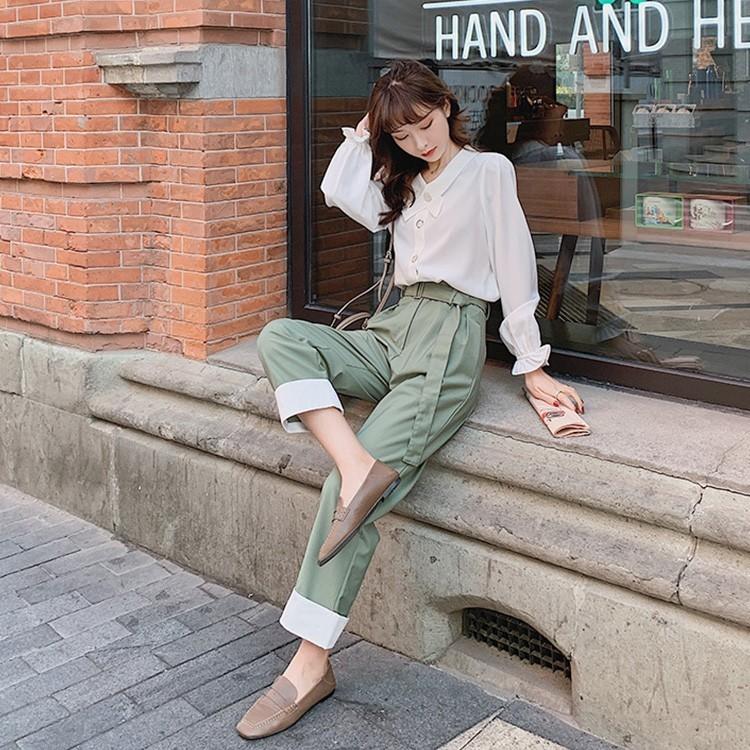 セットアップ レディース 40代 春秋 通勤 無地 セットアップ きれいめ ロングパンツ 長袖ブラウスリボン オシャレセットアップ ビジネス Ol 着痩せ 新作 Y Fairyhouse 通販 Yahoo ショッピング