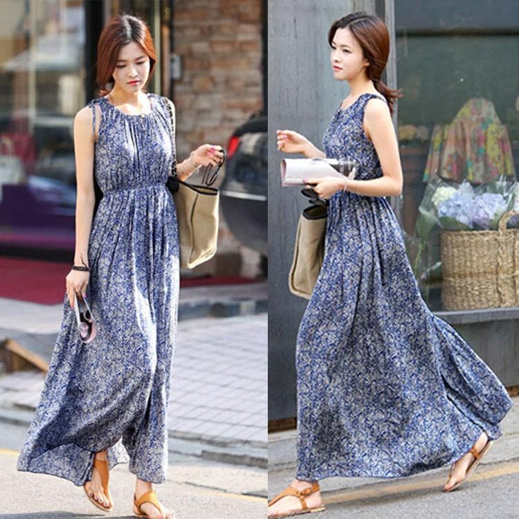 ワンピース レディース 春夏 ノースリープ 花柄 肩出し マキシ丈 ワンピース Aライン ロング 韓国風 オシャレ 着痩せ 上品 新作 ドレス Y Fairyhouse 通販 Yahoo ショッピング