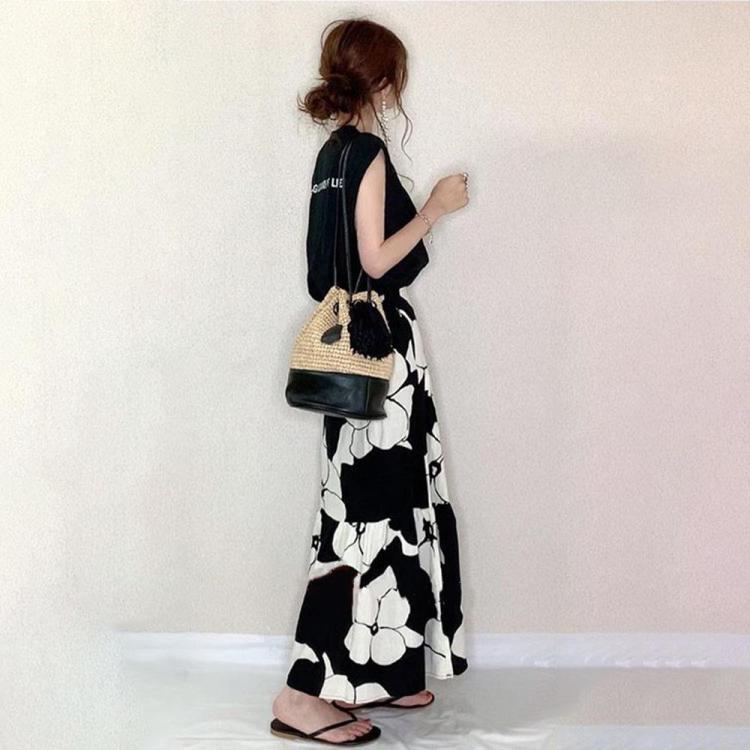 セットアップ レディース 夏 40代 ロング丈 半袖 Tシャツワンピース 上下セット 韓国風 セットアップ ワンピース お洒落 通勤 30代 40代 大きいサイズ 着痩せ Y Fairyhouse 通販 Yahoo ショッピング