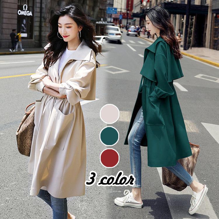 トレンチコート スプリングコート トレンチジャケット レディース 春秋