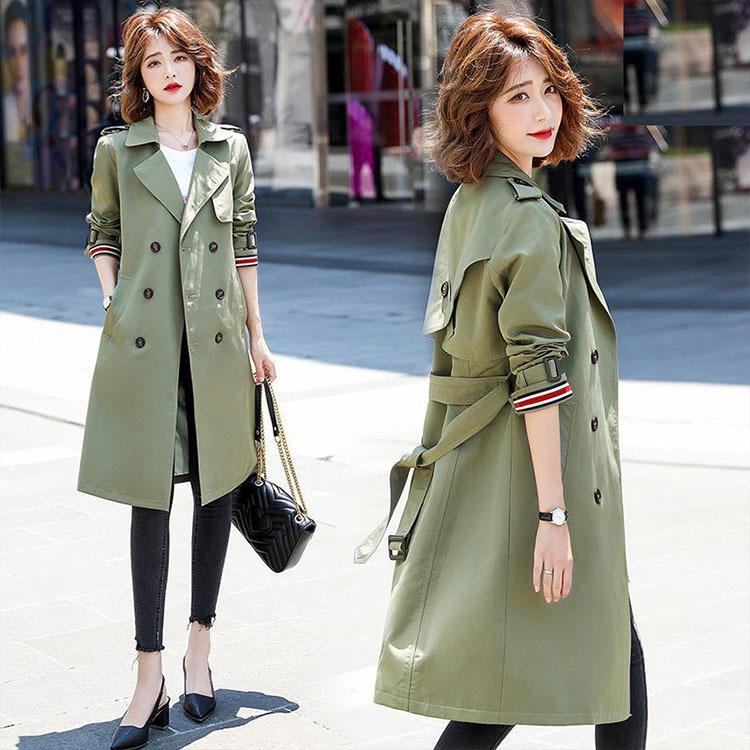 トレンチコート スプリングコート トレンチジャケット レディース 春秋 オシャレ 40代 ベルト スプリング ダスターコート カジュアルウエア 着痩せ  韓国風 通勤 :y551997:FairyHouse - 通販 - Yahoo!ショッピング
