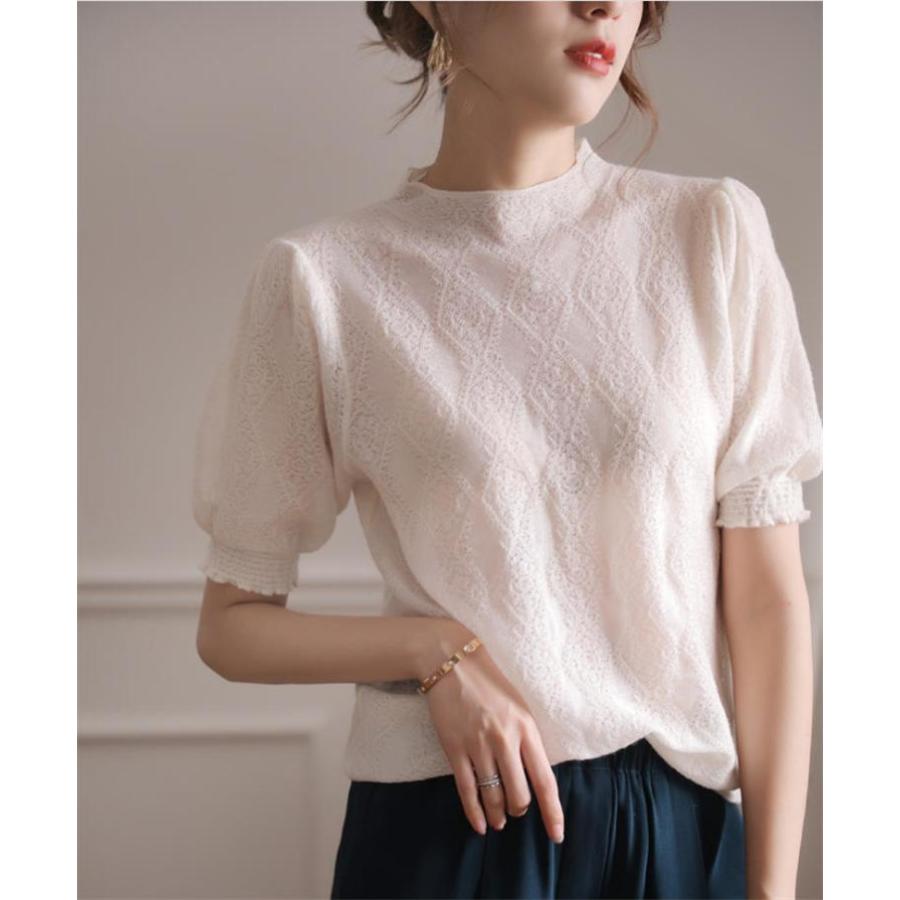 ニットtシャツ トップス レディース きれいめ 40代 春夏 半袖トップス 白インナー オシャレ ブラウス 丸首 Tシャツ 韓国風 Y Fairyhouse 通販 Yahoo ショッピング