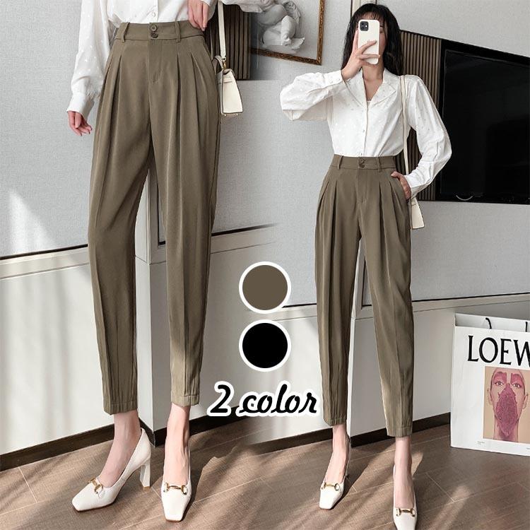 スラックスパンツ レディース 九分丈 通勤 黒スラックス ストレートズボン ボトムス 大きいサイズ ビジネス おしゃれ オフィス フォーマル Ol 着痩せ Y Fairyhouse 通販 Yahoo ショッピング