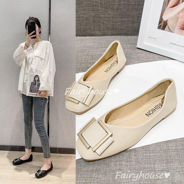 ローヒール フラットシューズ レディース シンプル 婦人靴 シューズ 痛くない カジュアル 履きやすい 通勤 歩きやすい ぺたんこ 軽量 軽い Y Fairyhouse 通販 Yahoo ショッピング