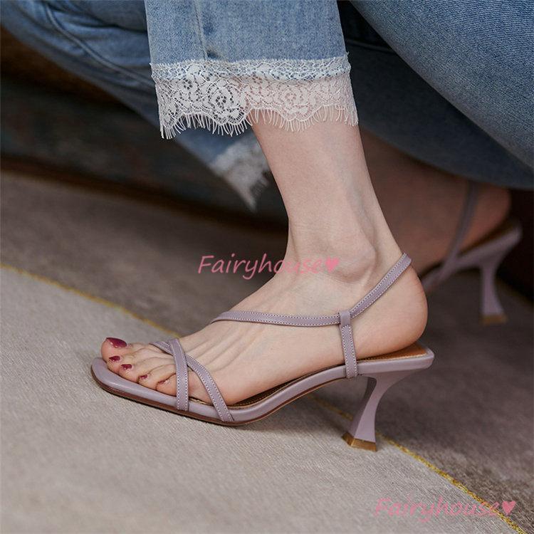 ヒールサンダル レディース サンダル シューズ 靴 ハイヒール 婦人 靴 痛くない ストラップ 歩きやすい 美脚 通勤 フォーマル Ol 夏 Y5549 Fairyhouse 通販 Yahoo ショッピング