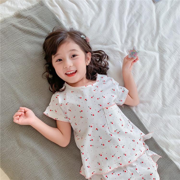 子供パジャマ 半袖 キッズパジャマ 女の子 おしゃれ ガールズルームウェア 綿ルームウェア こどもパジャマ 部屋着 寝巻き 寝間着 80 90 100 110 1 130cm Y6063 Fairyhouse 通販 Yahoo ショッピング