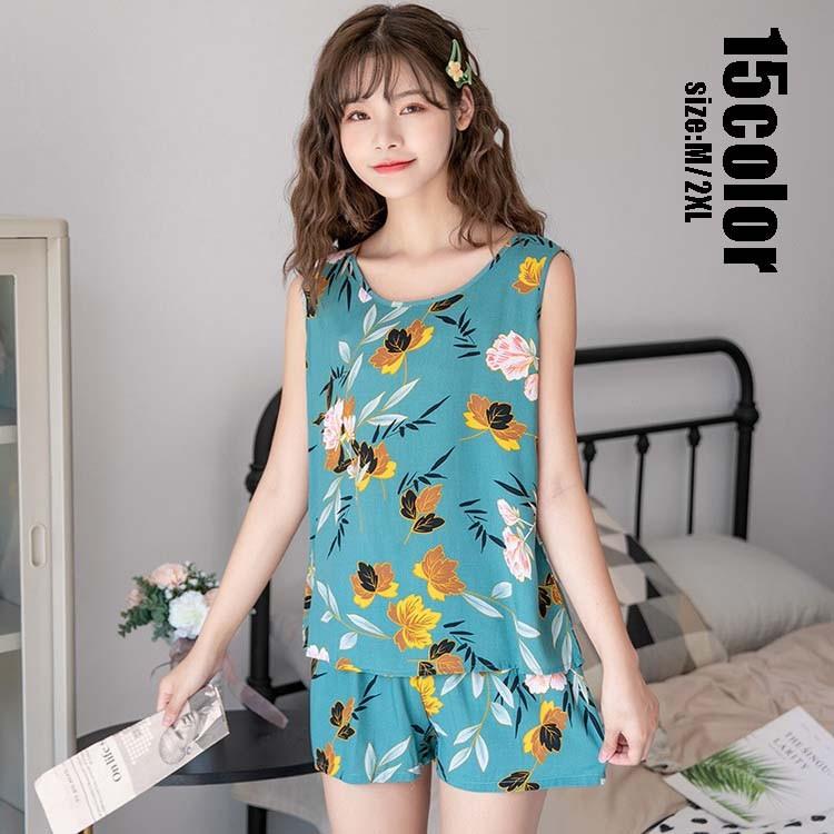 パジャマ ルームウェア レディース 夏用 パジャマ ショットパンツ ルームウェア 上下セット 可愛い 韓国風 パジャマ 薄手 女性 部屋着 寝巻き 寝間着 15色 新作 Y6792 Fairyhouse 通販 Yahoo ショッピング