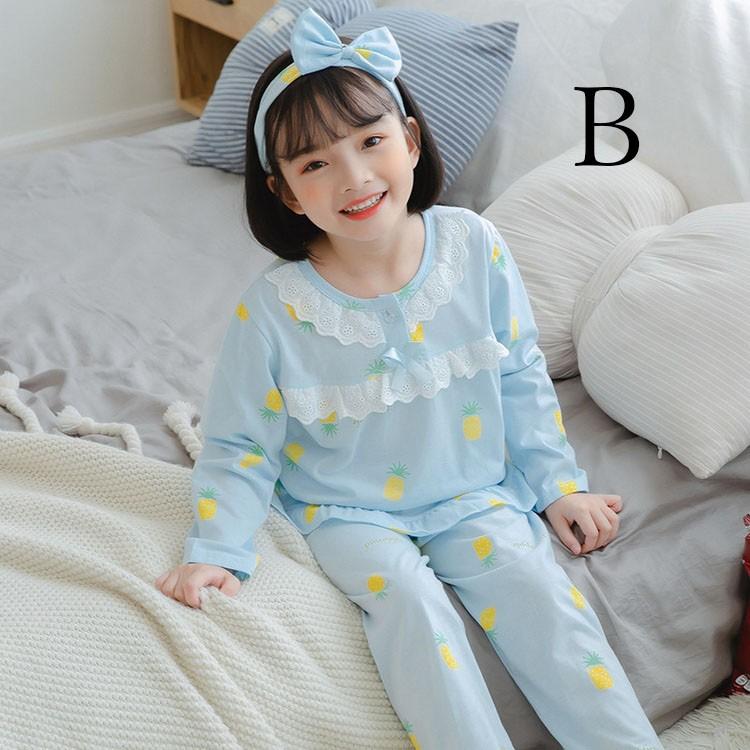 超激安 子供パジャマ 長袖 キッズパジャマ 女の子 ガールズルームウェア 綿ルームウェア こどもパジャマ ジュニア 薄手 夏 部屋着 寝巻き 12色 100 110 1 130 140cm Siebau Si
