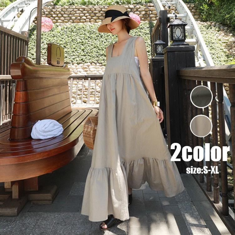 サロペットスカート レディース 40代 夏用 綿麻 マキシ丈 ジャンパースカート ロング フレアワンピース 大きいサイズ ゆったり 通勤 旅行 サロペット 韓国風 Y6918 Fairyhouse 通販 Yahoo ショッピング