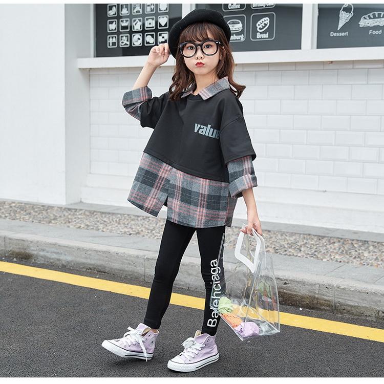韓国子供服 キッズ セットアップ 女の子 秋服 通学着 長袖トップス 長ズボン 2点セット 小学生 中学生 子ども服 上下セット ジュニア お出かけ 可愛い 110 160cm Y Fairyhouse 通販 Yahoo ショッピング