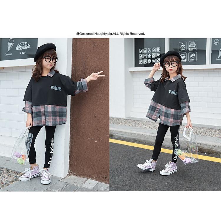 韓国子供服 キッズ セットアップ 女の子 秋服 通学着 長袖トップス 長ズボン 2点セット 小学生 中学生 子ども服 上下セット ジュニア お出かけ 可愛い 110 160cm Y Fairyhouse 通販 Yahoo ショッピング