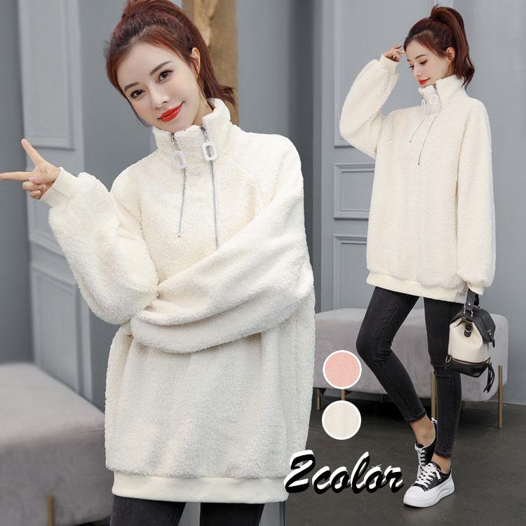 スウェットトレーナー レディース 秋冬 長袖トップス 無地ハイネックブラウス ふわふわ もこもこ 大きいサイズtシャツ ゆったり 韓国風 オシャレ 大人 お出かけ Y Fairyhouse 通販 Yahoo ショッピング