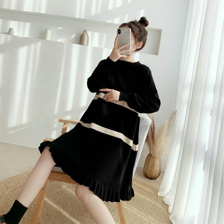 ニットワンピース レディース40代 秋冬 ロングワンピース 無地セーター メリヤス 長袖ワンピース Aラインスカート きれいめ 大人 上品 結婚式ドレス 通勤 30代 Y Fairyhouse 通販 Yahoo ショッピング