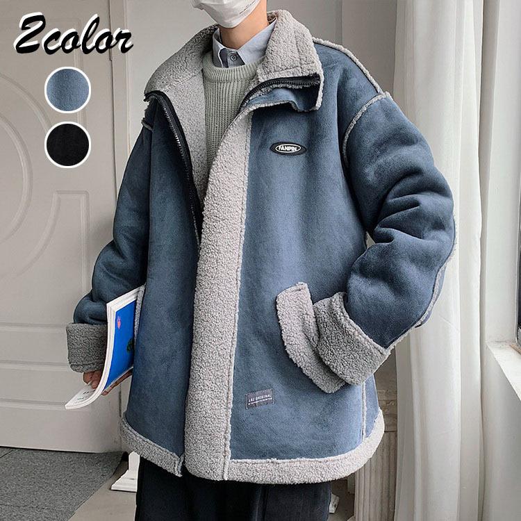 ジャケット メンズ 秋冬 長袖 ダッフルコート ライダースジャケット アウトドア アウター ムートン調 裏起毛 防寒 ファッション カッコイイ ゆったりアウター Y Fairyhouse 通販 Yahoo ショッピング