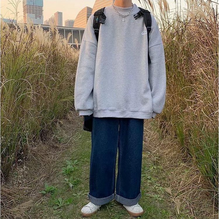 スウェットトレーナー メンズ 秋冬 無地トレーナー 長袖 オシャレtシャツ 防寒トップス ゆったりプルオーバートレーナー 人気 通学通勤 カジュアルトップス Y Fairyhouse 通販 Yahoo ショッピング