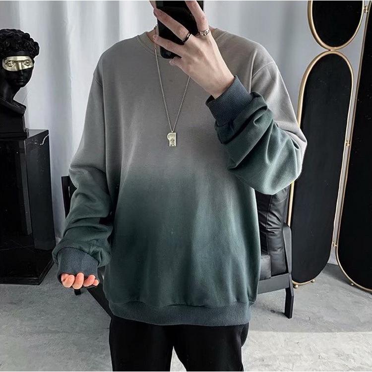 スウェットトレーナー メンズ 秋冬 長袖tシャツ グラデーショントレーナー 人気 防寒トップス ゆったりプルオーバートレーナー オシャレカジュアルトップス Y Fairyhouse 通販 Yahoo ショッピング