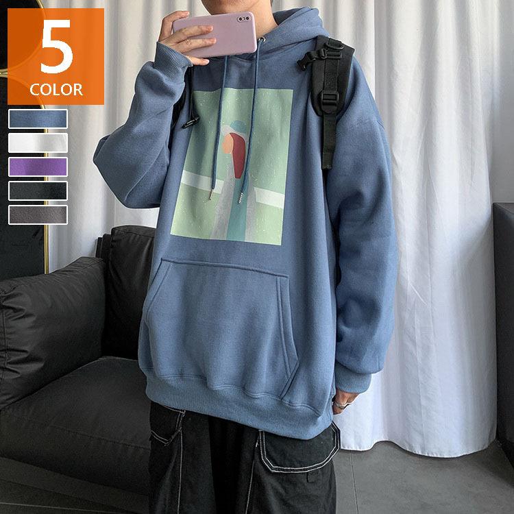 スウェットパーカー メンズ レディース 春秋 長袖 プリントパーカー カップルスウェットパーカー ゆったりプルオーバー 人気 カッコイイ カジュアルトップス Y Fairyhouse 通販 Yahoo ショッピング