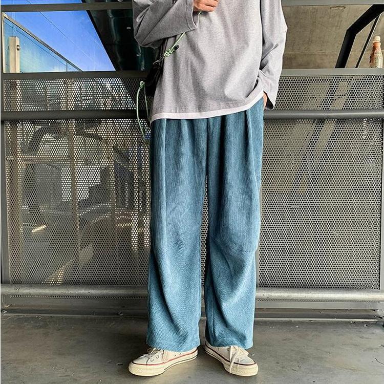 年間定番 ワイドパンツ メンズ コーデュロイパンツ ワイドルック 春秋 チノパン イージーパンツ ストレート 韓国ファッション オシャレカジュアルボトムス リブパンツ msvolt.com 年間定番 ワイドパンツ メンズ コーデュロイパンツ ワイドルック 春秋 チノパン イージーパンツ ストレート 韓国ファッション オシャレカジュアルボトムス リブパンツ msvolt.com