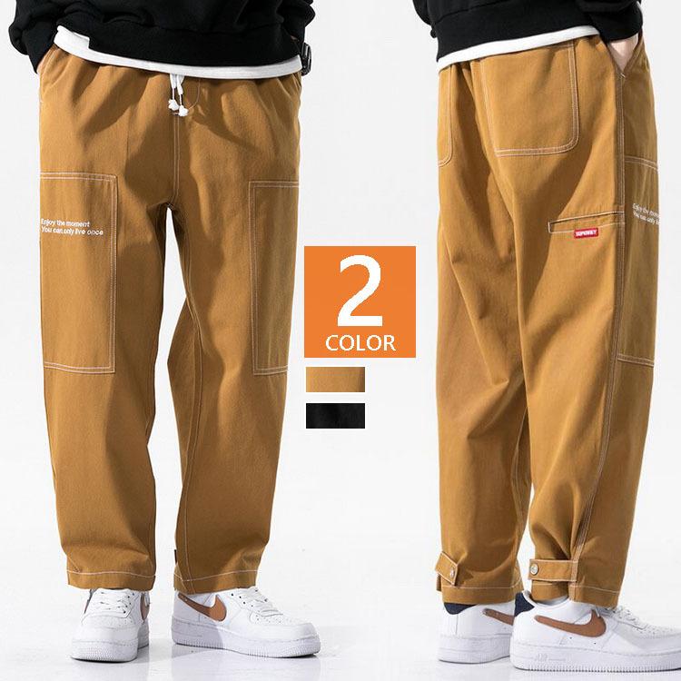 カーゴパンツ メンズ ストレートパンツ チノパン ストレート お兄系 イージーパンツ 韓国ファッション ストリート系 カッコイイ オシャレカジュアルボトムス Y Fairyhouse 通販 Yahoo ショッピング
