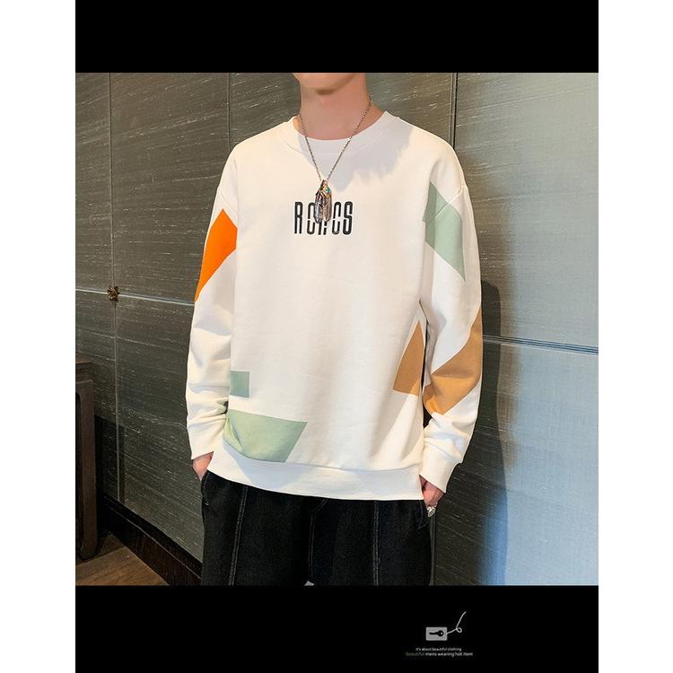 プルオーバー トレーナー メンズ メンズ春物 長袖 総柄 スウェット おしゃれ メンズトレーナー ロンt クルーネック 父の日 プレゼント 衝撃特価