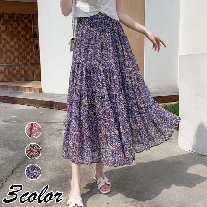 スカート レディース 春夏秋 マキシスカート 花柄シフォンフレアスカート ロングスカート Aライン 体型カバー ボトムス おしゃれ 通勤 オシャレ 大人可愛い Y Fairyhouse 通販 Yahoo ショッピング