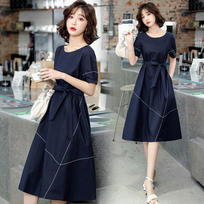 ワンピース レディース 40代 膝丈 きれいめ 夏ワンピb