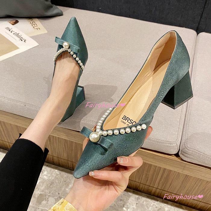 人気商品 パンプス ポインテッドトゥ シューズ レディース 春夏秋 太めヒールパンプス ハイヒール 美脚 履きやすい 痛くない 靴 結婚式 パーティー オシャレ大人 通勤 Simbcity Net